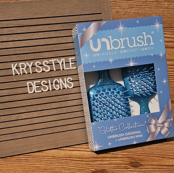 Unbrush Other - Unbrush Glitter Collection Set Original & Mini Blue